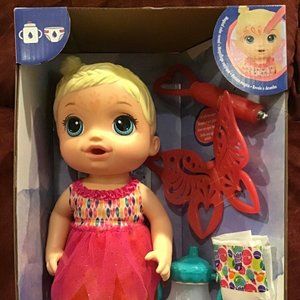 Baby Alive Face Paint Fairy Blonde Hair Doll